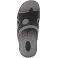 thumbnail image 6 of ABSOLUTE FOOTWEAR Men Easy Slip On Open Toe Summer Breathable Mule Sliders Sandals - Grey - US 8, 6 of 7
