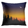 thumbnail image 1 of RYLABLUE Beautiful Dawn on Forest The Moon and Rays of Sunlight Throw Pillowcase Cushion Case Cover, 1 of 1