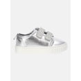 thumbnail image 2 of Wonder Nation Baby and Toddler Girls Two Strap Bump Toe Sneakers, 2 of 6