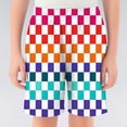 thumbnail image 2 of Tisuna Shorts For Boys Kids Comfort Fit Elastic Waist Shorts Plaid Print Summer Vacation Casual Shorts Size 13-14 Years Watermelon Red, 2 of 4
