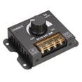 thumbnail image 1 of LED PWM Atenuador DC 12V 24V 30A Perilla ENCENDIDO/APAGADO Interruptor Atenuación Controlador con Metal Carcasa para Sólo Color Iluminación LED Tiras, Negro, 1 of 4