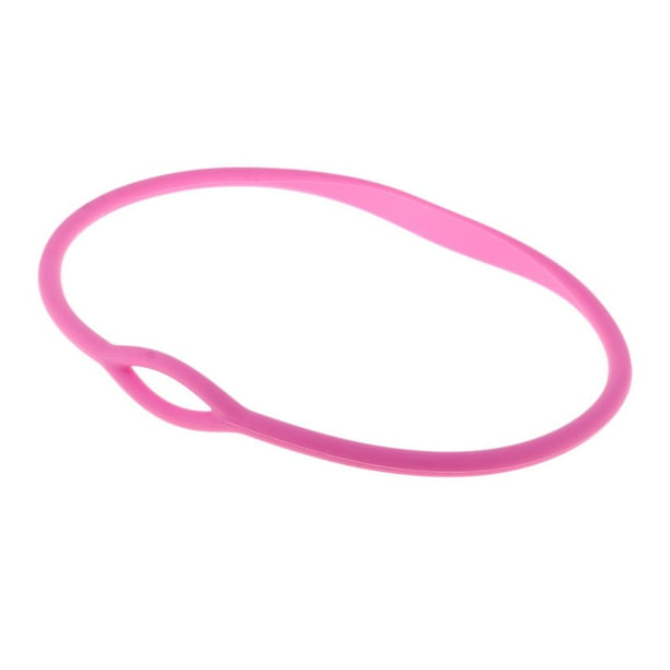 Soporte de buceo Banda para el cuello Soporte de manguera de silicona Circunferencia: 76 cm Rosado
