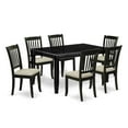 thumbnail image 2 of East West Furniture Dining Room Set Black, DUDA7-BLK-C, 2 of 6