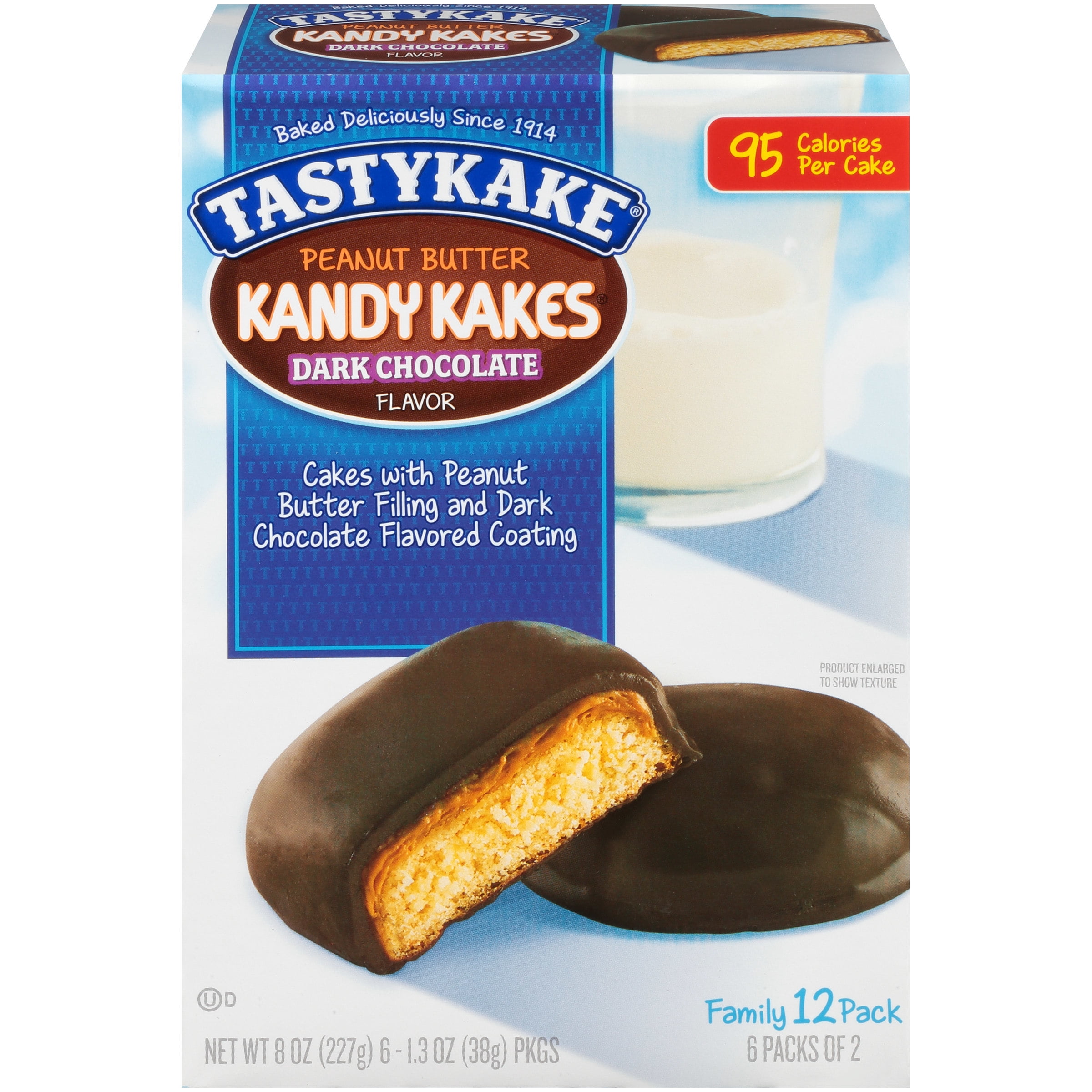 Tastykake® Kandy Kakes® Peanut Butter Dark Chocolate Cakes 12 ct Box