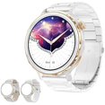 thumbnail image 1 of wonima11 LogHog Smart Watches for Women Android iPhone Compatible Round Face2023 Small Phone Wrist Watch Fitness Tracker Waterproof for Ladies Men with Sleep Heart Rate Blood Pressure Oxygen Monitor, 1 of 1