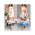 thumbnail image 5 of nvzhuang Women Sleeveless Dress Summer Tie Back Party Dress for Vacation Cocktail Beach Streetwear, 5 of 9