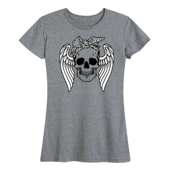 Instant Message - Skull With Wings - Women's Short Sleeve Graphic T-Shirt