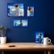 thumbnail image 5 of Portarretrato Bluesun azul de vidrio 5x7 para pared y mesa, 5 of 7