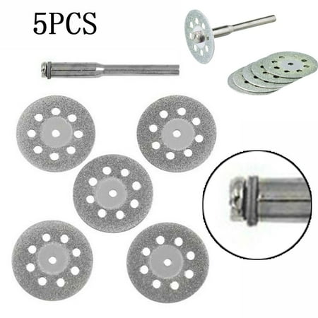 

5Pc Diamond Tipped Vented Mini 22mm Cutting Dics Set Rotary Drill Tool