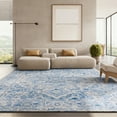 thumbnail image 3 of SAFAVIEH Brentwood Emalee Oriental Area Rug, Blue/Ivory, 9' x 12', 3 of 12