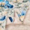 thumbnail image 3 of Home Soft Things Printed Flannel Throw - Delphinum - 60" x 80", 3 of 8