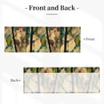 thumbnail image 3 of Drapery Wear Rod Short Curtain 54x18in Filter With Light Feature For Easy Installation Rod Free For Bedroom Kitchen Bathroom\r\n Abstract Leaves (1), 3 of 7