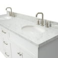 thumbnail image 2 of Ariel Hamlet 73 In. Double Oval Sink Vanity With Carrara White Countertop In White, 2 of 10