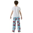 thumbnail image 5 of FORMRS Kids Pajama Pants with Pockets Size 6-8Y Boys Lounge Sleep Bottoms, Red Cartoon Truck Pattern, 5 of 8