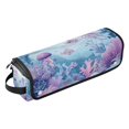 thumbnail image 2 of Hair Tool Organizer Bag with Heat Resistant Mat Removable Travel Storage Case for Hot Air Brushes Curling Irons Whimsical Underwater Scene, 2 of 8