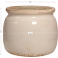 thumbnail image 3 of Ceramic Planter & Vase for Wabi Sabi Decor, 6.29 Inch Nordic Minimalist Flower Pot with Drainage Hole for Indoor Plants,  Tabletop Bookshelf & Living Room Decoration, Unique Gift (Antique Ivory), 3 of 14