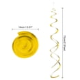 thumbnail image 2 of Uxcell 30 Pcs Gold Party Hanging Double Strip Hanging Decorations Plastic Ceiling Streamers with Hang Tag Hook, 2 of 6
