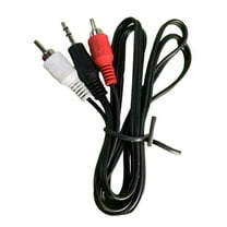 1M 3.5mm Male Stereo to 2 RCA Stereo Conversion Cable Line Aux Audio J7T0