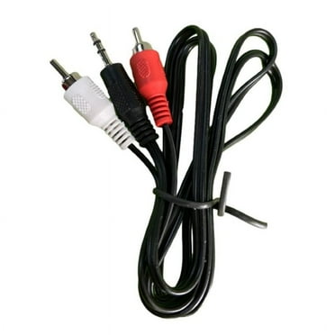 1M 3.5mm Male Stereo to 2 RCA Stereo Conversion Cable Line Aux Audio B5H3