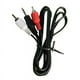 thumbnail image 1 of Wartleves Cable de conversión de audio auxiliar estéreo macho de 3,5 mm a 2 RCA de 1 m, 1 of 1