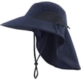 thumbnail image 3 of Sun Hat with Neck Flap for Women & Men UV Protection Fishing Hat Wide Brim Sun Protection Gardening Hat, 3 of 8