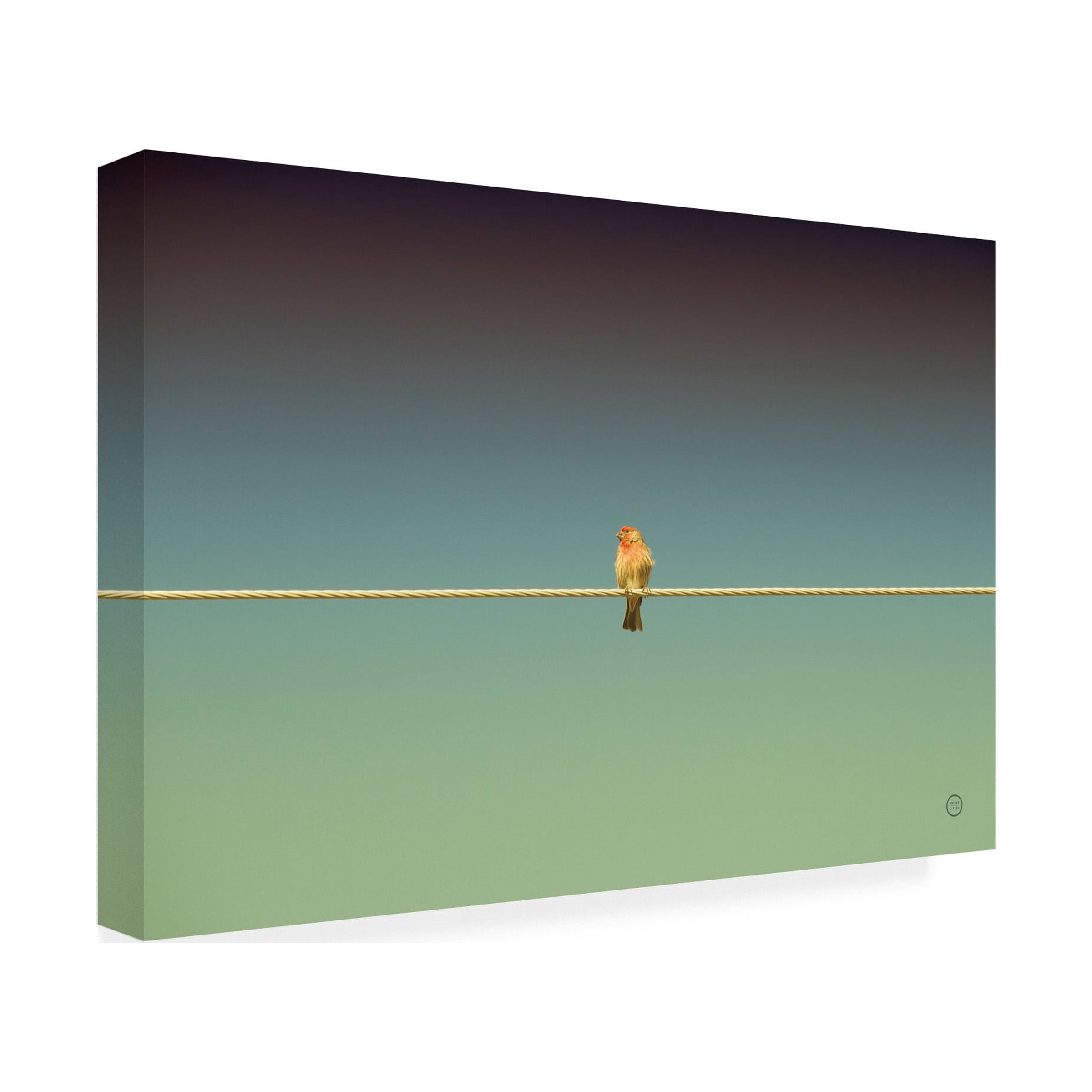 Nathan Larson 'Waiting' Canvas Art