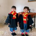thumbnail image 3 of Disfraz de Harry Potter para niños, traje de tres piezas, traje de mago, bata, capa, abrigo, suéter británico, bufanda, Otoño e Invierno, 3 of 4
