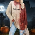 thumbnail image 2 of BOOMNY Halloween Womens Long Sleeve Tshirts Crew Neck Hallowmas Graphic T-Shirt Cozy Fall Winter Tee Tops for Women, 2 of 5