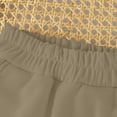thumbnail image 7 of Girls Flared Pants 1-15 Years, Kids Elastic Waist Soft Breathable Casual Long Trousers with Side Pockets and Cute Bowknot Decor at Hem Khaki 1-2 Years, 7 of 7