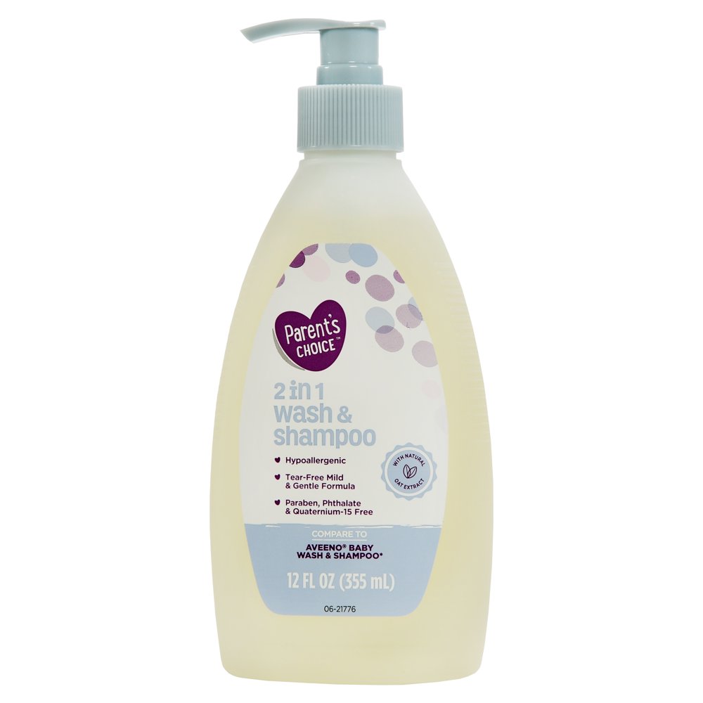 Parent's Choice 2 in 1 Baby Wash & Shampoo, 12 fl oz
