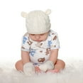 thumbnail image 6 of Visland Unisex Toddler Luxury Knitted Hat and Mitten, White, 6 of 9