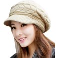 thumbnail image 1 of Chapeaux pour Lapins Chapeau d'Hiver Mode Crânes Tricotés Casquettes de Baseball pour Femmes Chapeau de Soleil à la Mode, 1 of 1