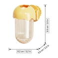 thumbnail image 2 of bird feeder Holder for Bird Cage Feeder Parrot Vegetable Veggies Holder No Mess Bird Feeder Cups for Fruit with Water Storage to Keep Fresh Hanging Cage for Parakeet Lovebirds E, 2 of 7