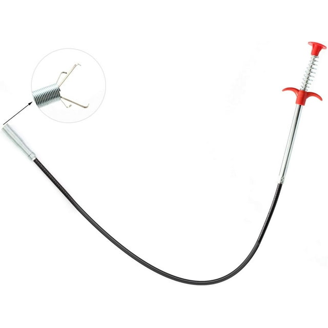 Desatascador con resorte para desatascar inodoros, lavabos y suelos Herramienta multiusos para desatascar desagües