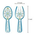 thumbnail image 2 of Gourmet Art 2-Piece 10.75 Inch Melamine Salad Server/Utensil. Includes Salad Spoon and Fork. (Jewel Medallion), 2 of 2