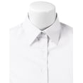 thumbnail image 4 of Doublju Women's Short Sleeve Slim Fit Button Down Dress Shirt (Plus Size Available), 4 of 5