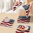 thumbnail image 5 of Retro American Flag Pot Holders for Kitchen Heatproof Potholder, 5 Pack White Star Red Blue US Flag Hot Pads Multipurpose Oven Pads Cloth Potholders Trivet for Cooking Baking, 5 of 8