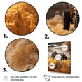 thumbnail image 3 of Designart "Farm Harvesting Gold landscape IV" Farm Floater Framed Canvas Print, 3 of 7