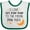 White and Green, variant on Inktastic I Love My Paw Paw to the Moon and Back Boys or Girls Baby Bib