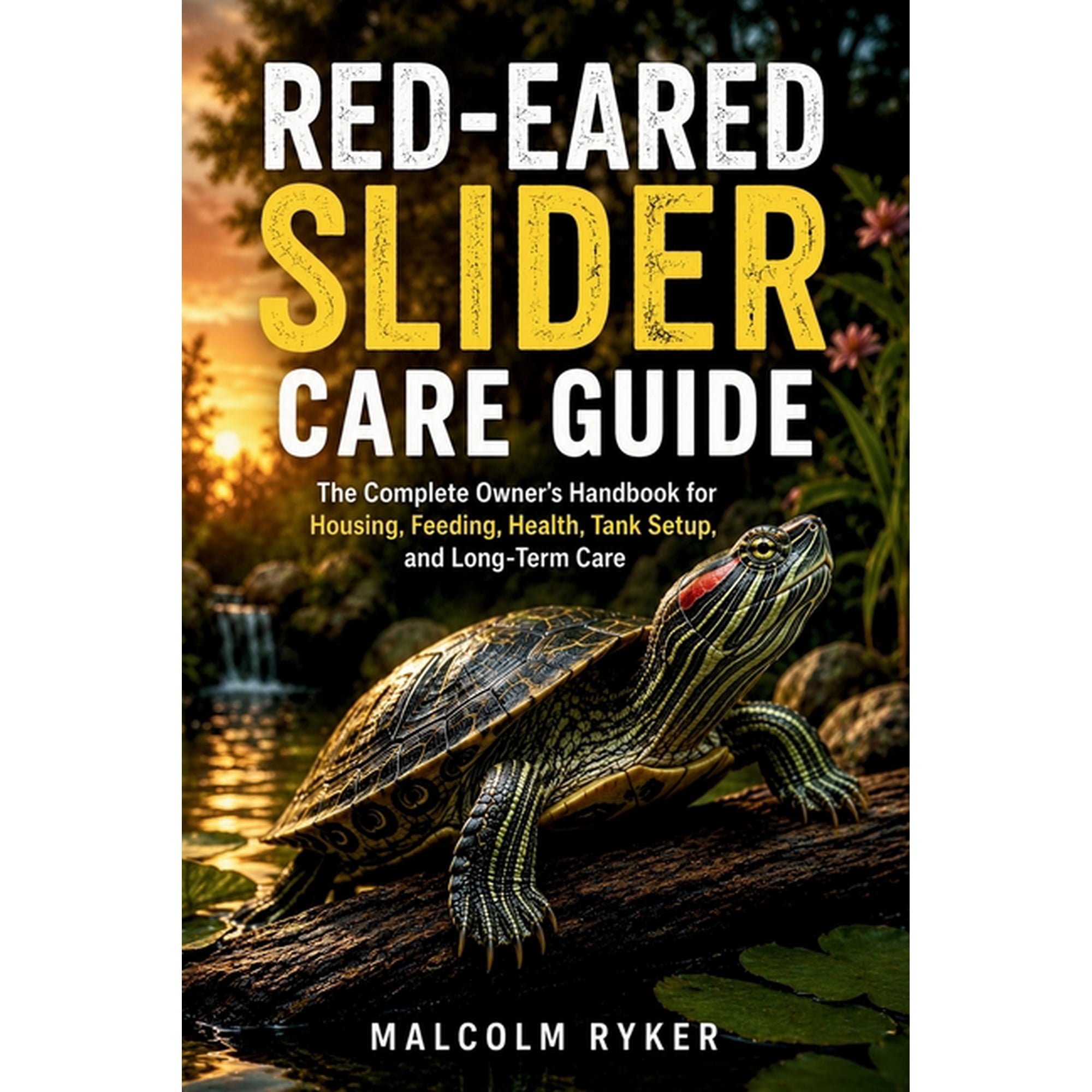 Red-Eared Slider Care Guide: The Complete Owner's Handbook for Housing, Feeding, Health, Tank Setup, and Long-Term Care, (Paperback)
