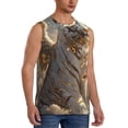 thumbnail image 2 of Kdxio Golden White Tiger for Men's Muscle T-shirt,Sleeveless for Workout Running Athletic Gym Lounge Casual, 2 of 5
