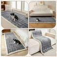 thumbnail image 6 of Topchances Velvet Couch Covers for Pets, Sofa Protector for Dogs Cats, Plush Quilted Couch Protective Cover, Pet Bed Mat Couch Cover (Dark Gray, 28x59 in), 6 of 9