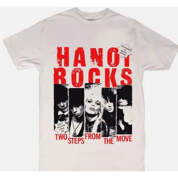 Hanoi Rocks Two Steps Men's T-Shirt T-Shirt Singned S-5XL