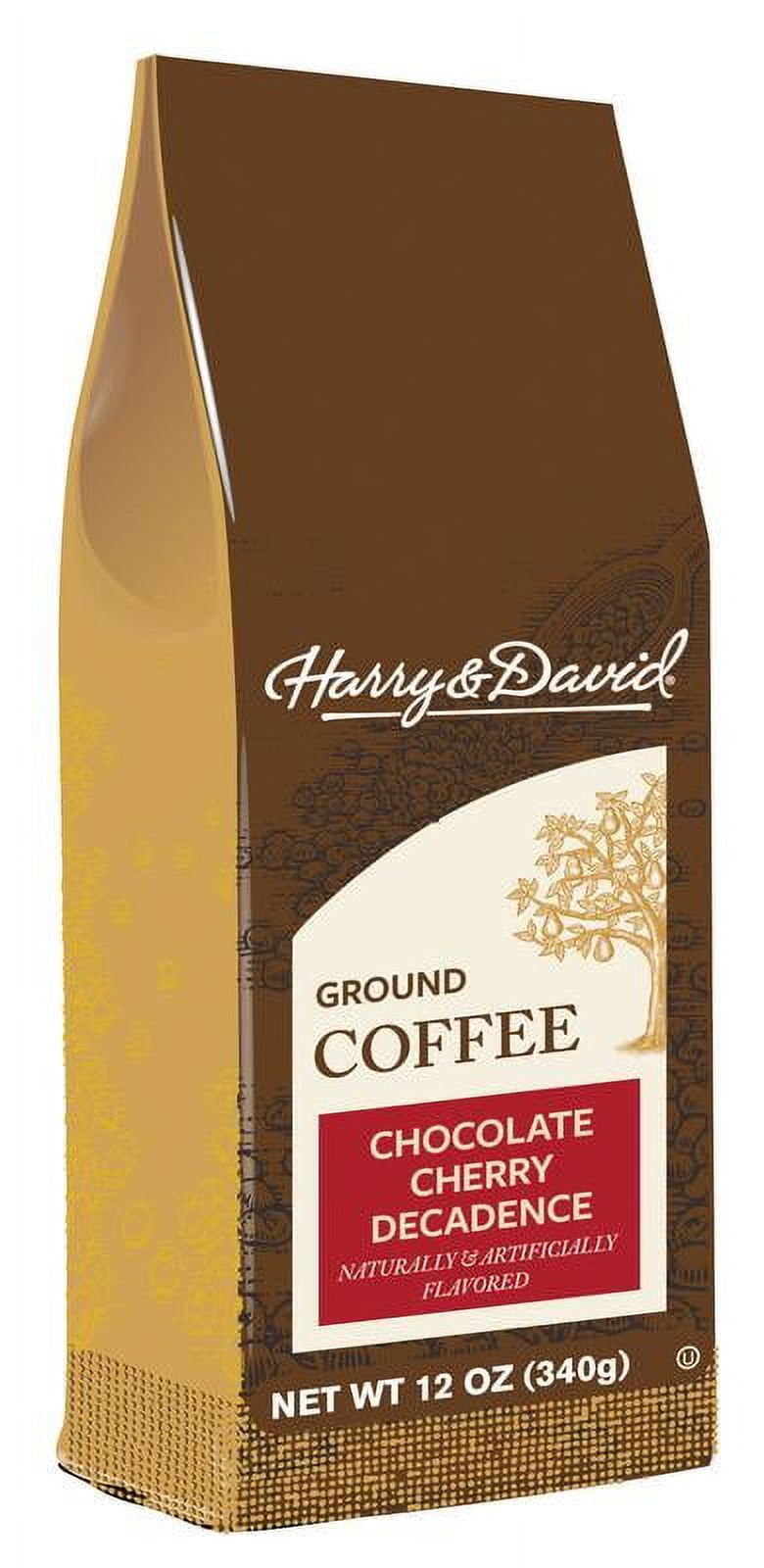 Harry & David Chocolate Cherry Decadence, Medium Roast Ground Coffee, 12 Oz, 2 Pack