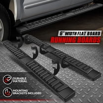 Nuvision for 07-19 Silverado Sierra Ext Cab 6" Running Boards Side Step Nerf Bar Black