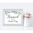 thumbnail image 2 of Koyal Wholesale Wedding Party Signs, Natural Greenery, Reserved for the Bridal Party, 1-Pack, 2 of 4