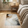 thumbnail image 3 of ODIKA Neutral Abstract That Watercolor Swirl Geometric Dining Table Stain Resistant Thin Throw for Entryway, Kitchen, Laundry Room, 3 of 7