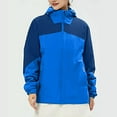 thumbnail image 4 of Xfvqtps Men and Women Warm Snowboard Jacket Ski Coat Detachable Plush Lined Hooded Waterproof Windproof Winter Mountain Coat Blue, 4 of 6