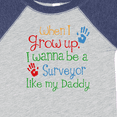 thumbnail image 4 of Inktastic Surveyor Like Daddy Boys or Girls Baby Bodysuit, 4 of 5