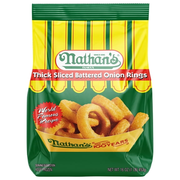 Nathan's Famous Onion Rings, Frozen 16 oz Bag